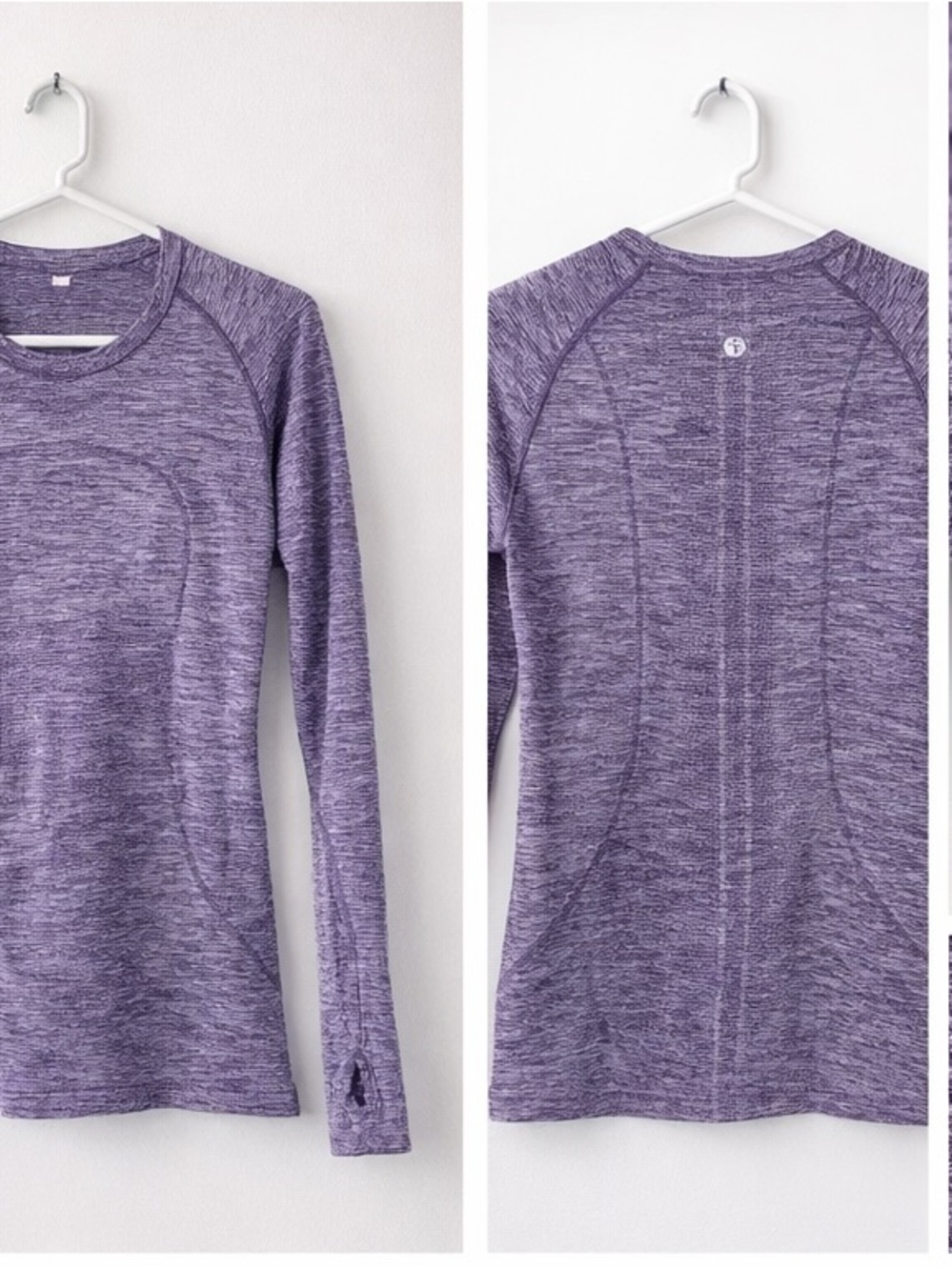 lululemon athletica Purple Seamless Long-Sleeve Performance Top - Women